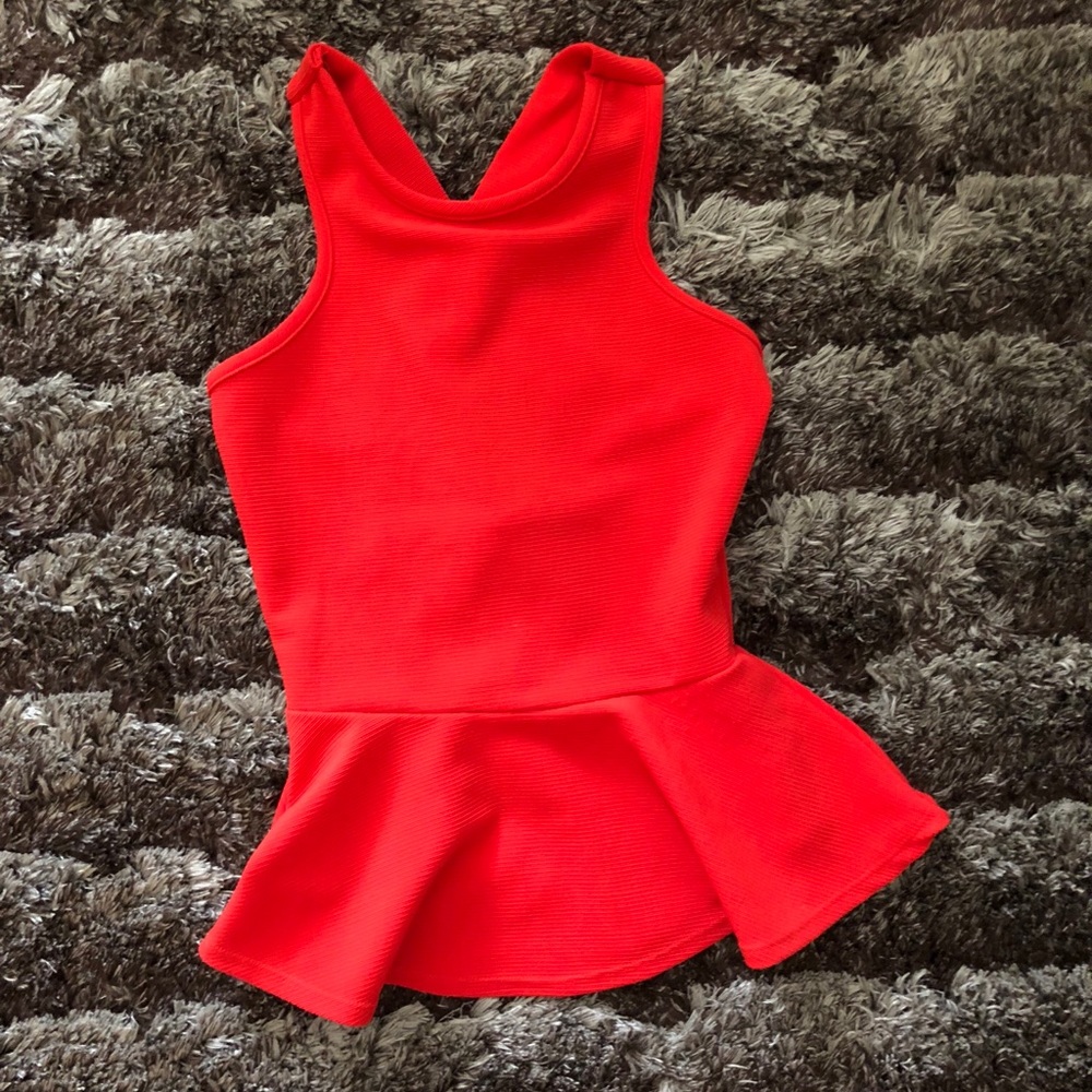Red dress top